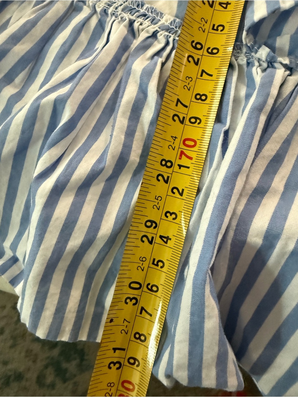 Who What Wear Blue and White Striped Skirt Size Large E01 - Picture 3 of 5